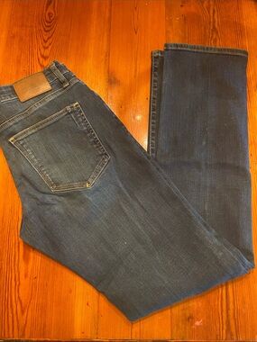Men's Straight Leg Jeans in Deep Indigo